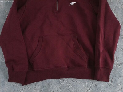 OFFICIAL ARSENAL FC 1/4 ZIPPER SWEATER WITH FRONT POUCH SIZE 2XL