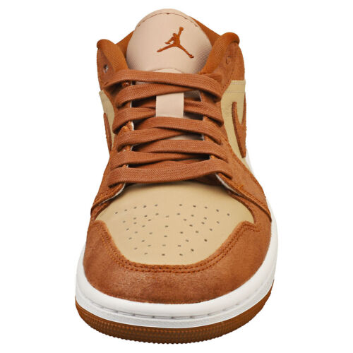 Nike Air Jordan 1 Low Se Womens Casual Trainers in Brown Coffee - 4 UK - Picture 3 of 8