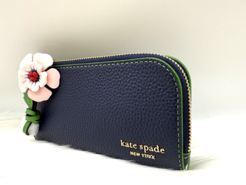 Portafoglio slim bifold nuovo con etichette originale Kate Spade New York In The Garden applicazioni floreali - Foto 19 di 19