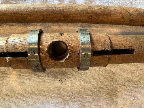 Crazy Vintage Unusual Oak Mallet Old Tool Hammer - Picture 9 of 17