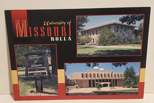 UNIVERSITY OF MISSOURI ROLLA IN THE OZARK MOUNTAINS POSTCARD UNPOSTED