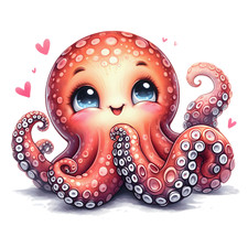 Wandtattoo Aufkleber Octopus Wandaufkleber 18X18 cm Groß