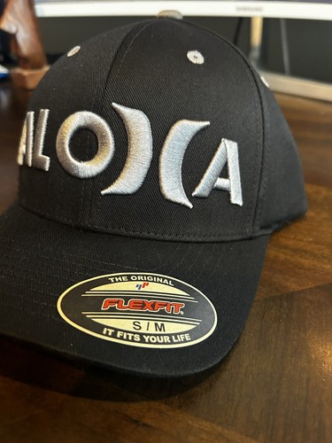 Hurley S/M Black Aloha Permacurve Flex Hawaii Hat MSRP $30 - Picture 2 of 7