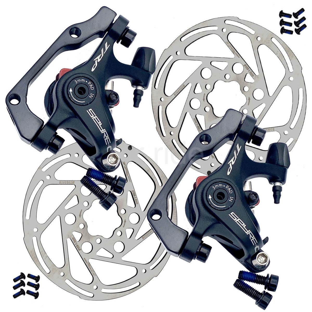 Pair TRP Spyre C Mechanical CX Bike Disc Brake Caliper,Front,160