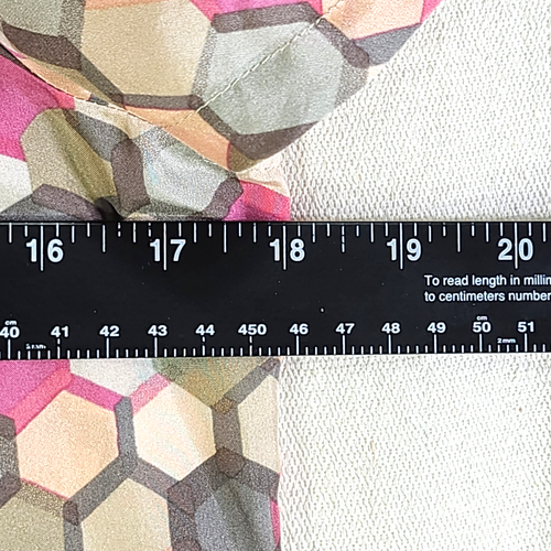 Banana Republic 100% Silk Colorful Blouse W/ Modern Geometric Palette Womens Sm - Picture 10 of 11
