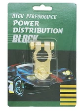 1 PACK HIGH PERFORMANCE GOLD PLATED POSITIVE BATTERY TERMINAL POST TERMINAL