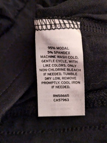 New XS Modal Nordstrom Moonlight Pajamas PJs Pajama Pants Joggers Black Soft - Picture 5 of 8