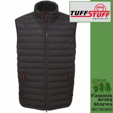 Insulated Elite Mens Work Gilet Bodywarmer Tuffstuff Thermofort Jacket Black 235