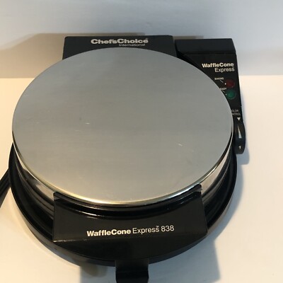 Chef's Choice WaffleCone Express Model 838 Easy To Make Sugar Cones At Home EUC