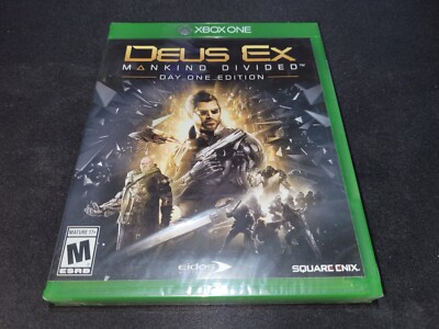 Deus Ex: Mankind Divided Day One Edition Microsoft Xbox One BRAND NEW SEALED!