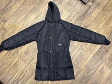 Polar Wear Women’s Long Black Parka Coat Size Small Heavy Duty Winter Coat Nwot