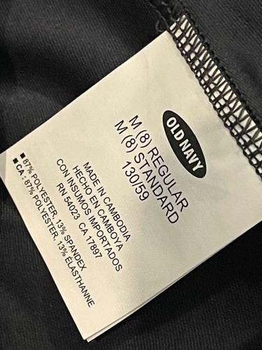 NWT Old Navy Active Size Medium Girls Black & Coral Activewear Capris #T-5-18-10 - Picture 4 of 7