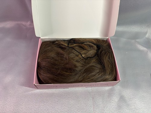 Brown Wavy Synthetic Hair With Bangs & Deluxe Wig Cap Set - Picture 4 of 5