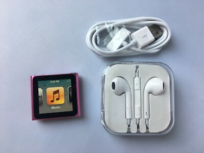 Apple iPod Nano 6世代　8GB ピンク　ケース充電ケーブル付き Apple iPod nano 6th Generation Pink (8GB) mint 885909423927| eBay