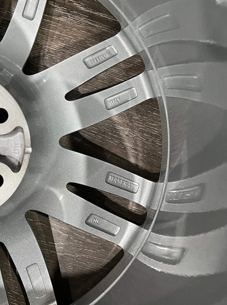 Maserati OEM 20” Wheel - 7 Open Spoke Silver Rim - 10.5W