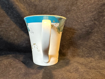 222 Fifth Eliza Teal Porcelain Coffee Cup Mug | eBay