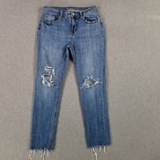 Old Navy Size 4 Boyfriend Jeans Distressed Light Wash