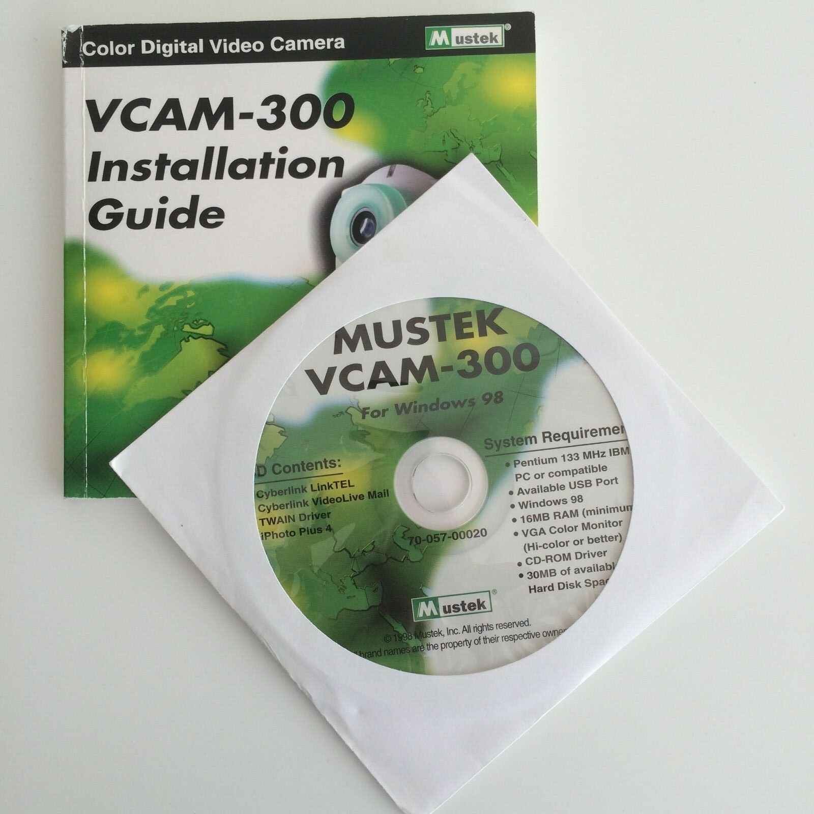 WebCam Mustek VCAM 300 für Skype u. Bildtelefonie // ideal für ältere Notebooks - Bild 4 von 4