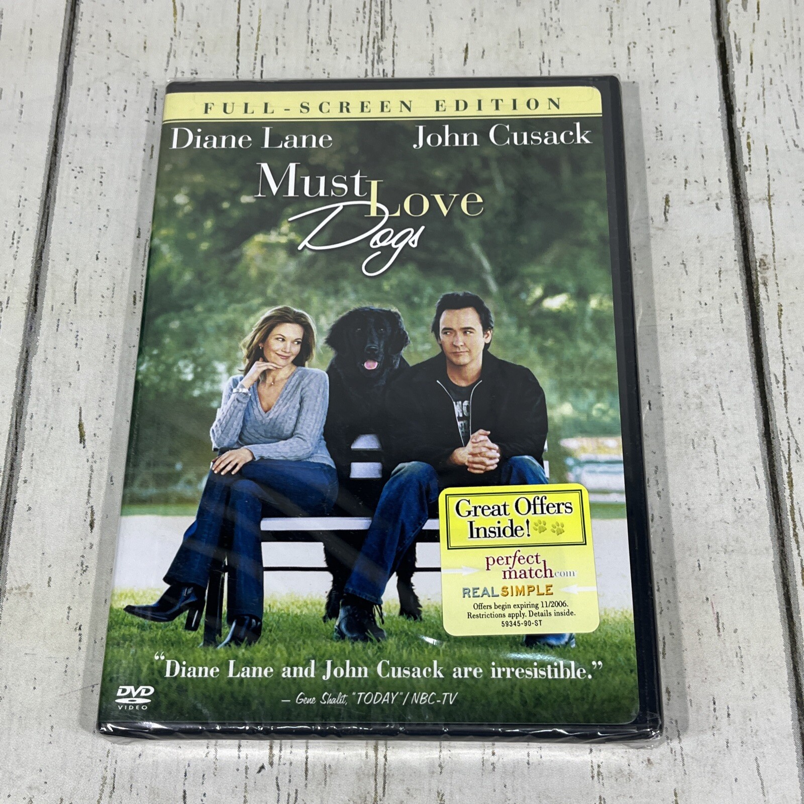 Must Love Dogs (DVD, 2005, Full Frame) Diane Lane John Cusack New