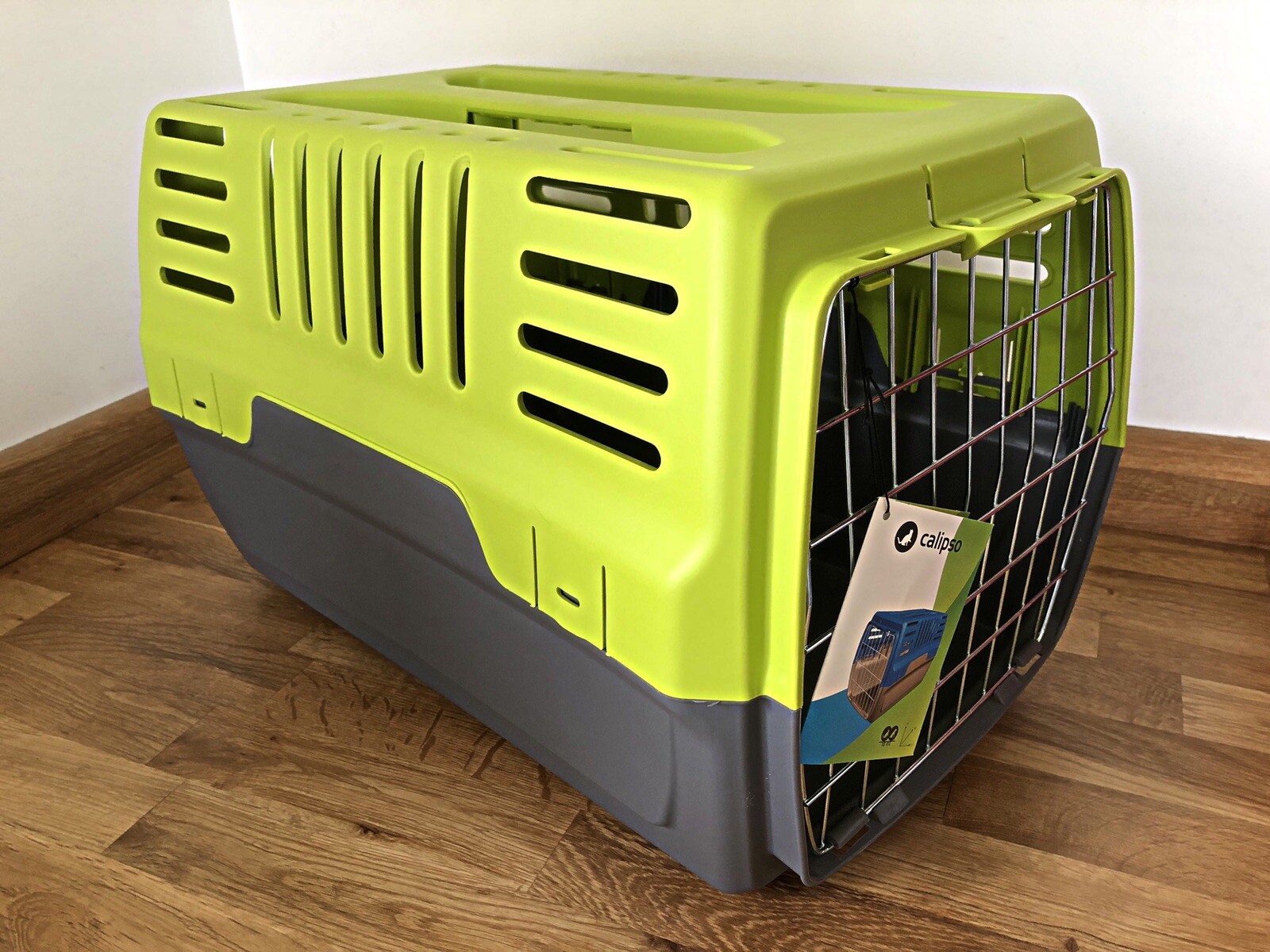 Pet Carrier Cage Dog Cat Kitten Puppy Travel Vet Transport Box Green