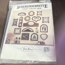 SCHERENSCHNITTE BOOKLET FOLKS' COLLECTION BACK STREET DESIGNS 1985