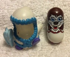 2004 Mighty Beanz Bodz S1: 289 Husky Bean  Ice Explorer Bod White 