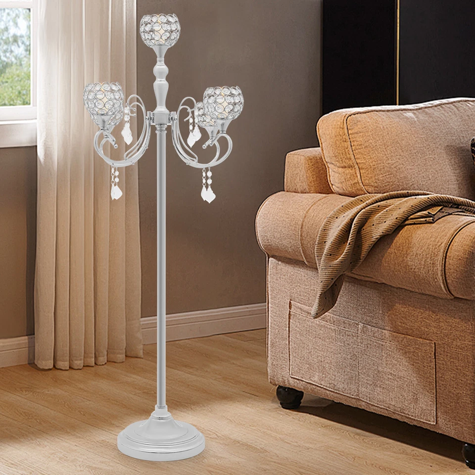 5 Arm 49 Inch Floor Candle Holder Wedding Centerpieces Party Decor Candlestick - Image 3 of 4