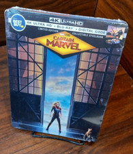 Captain Marvel Steelbook (4K+Blu-ray+Digital) NEW-DAMAGED-Free Box Shipping
