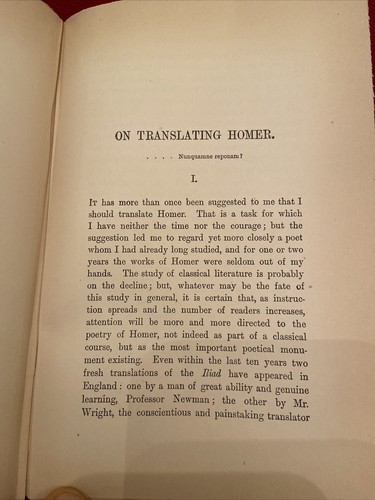 Vintage On The Study Of Celtic Literature-On Translating Homer By Matthew Arnold - Picture 8 of 8