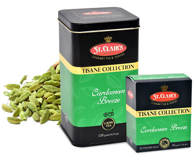 ST.CLAIR'S Cardamom Breeze Tea 100% Pure Natural Gourmet Tisane Loose Leaf 120g