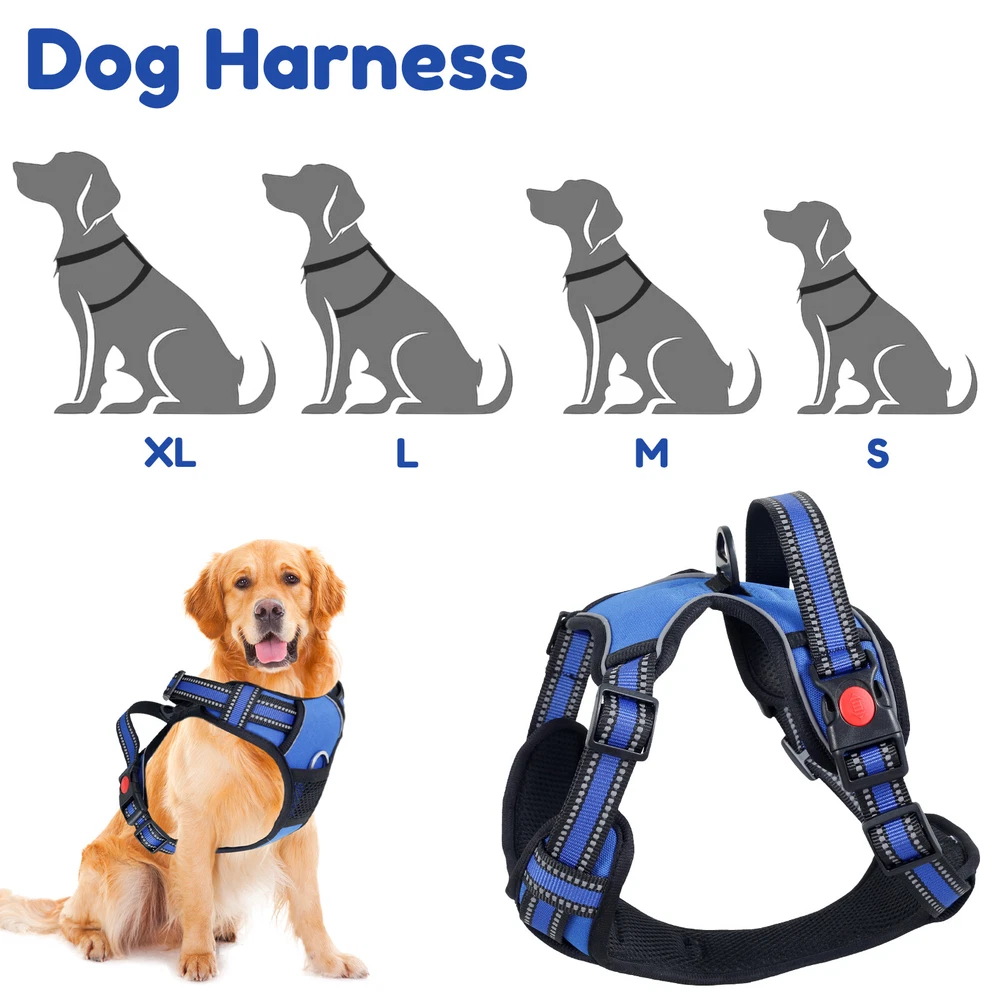 Dog Harness Breathable Mesh No Pull Pet Harness Soft Comfortable Dog Vest FlfUq