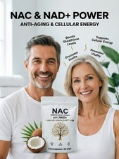 NAC 600mg + NAD+ 10mcg Softgels ? 300 Capsules with Coconut & MCT Oil NEW