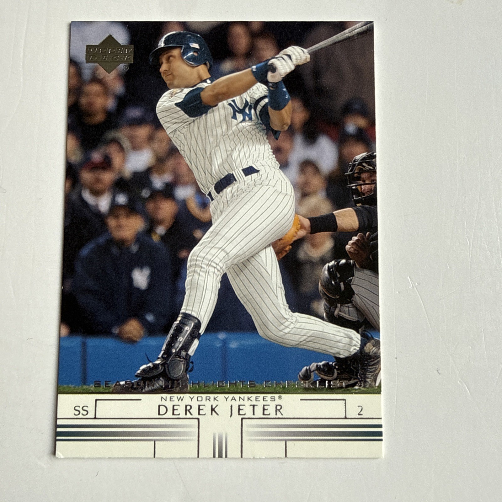 2002 Upper Deck - Season Highlights Checklist #737 Derek Jeter HOF