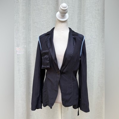 Navy blue blazer one button down inside our style summer blazer