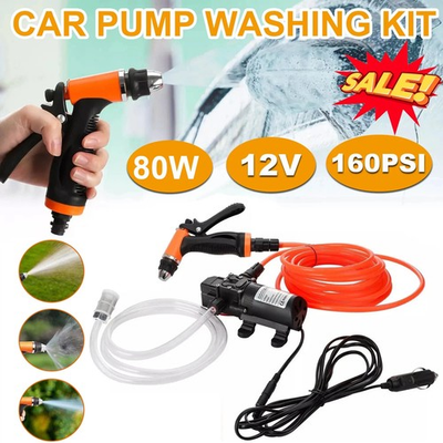 #ad #ad 12V 160PSI Washdown Wash Pump Kit Electric DIY Car Washer Cleaner Sprayer Tool $26.98