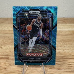 2022-23 Panini Prizm Monopoly Teal Wave Prizm Jaden Hardy #21 ROOKIE RC