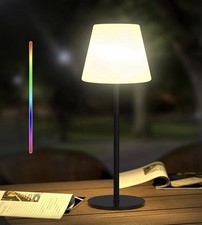 Cordless Solar Table Lamp Waterproof Outdoor Dimmable Night Light Remote Control