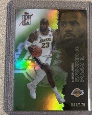 Lebron James Topps Signature Series 41/175 Green Lakers