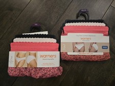 Warner s Blissful Benefits Hi-Cut Panties 2x 3-Pack XXL Lace NWT