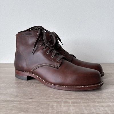 Wolverine 1000 Mile Evans Classic Boots Mens 8.5 D Brown Leather Casual Dress