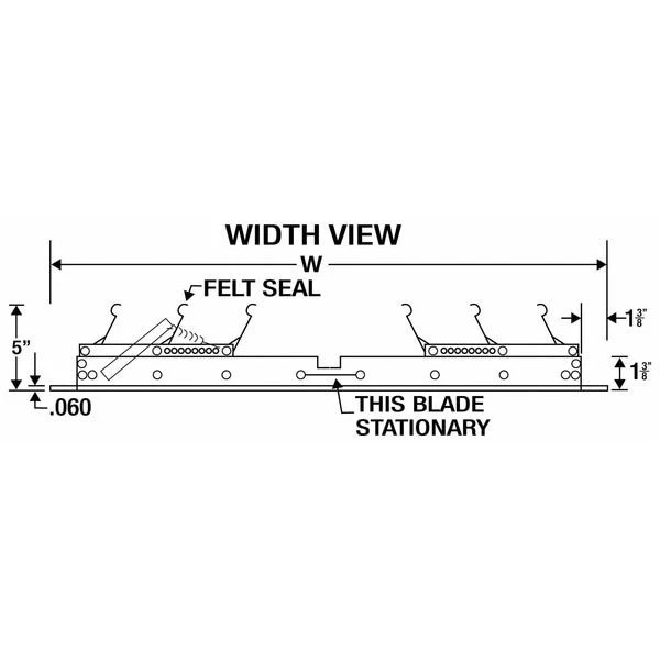Amortiguador de armadura de techo de aluminio Dayton 3Hhr6 24 pulgadas 26" H-W, 30 pulgadas X 24 pulgadas, aluminio Foto 2 de 2