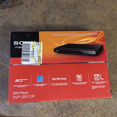 Sony Progressive Scan CD and DVD Player Brand New in Black | DVP-SR210P