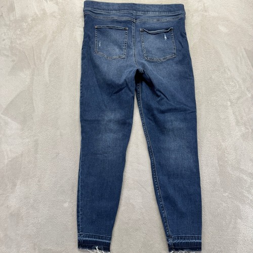 Spanx Jeans donna XL jeggings denim invecchiato pull on skinny caviglia lavaggio medio - Foto 10 di 15