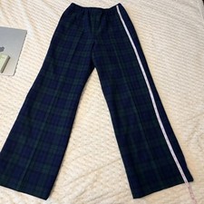 VINTAGE Pendleton 100 Virgin Wool Flat Front Plaid Pants for Women