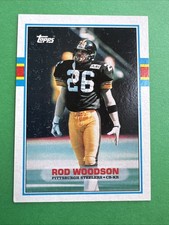 1989 Topps Rod Woodson Rookie Card #323 HOF. rookie card picture