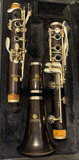 Jupiter Clarinet Black/Silver Plated Closed Hole Keys w/ Case