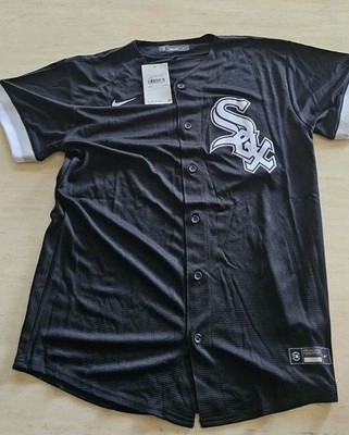 Nike Chicago White Sox MLB Baseball Trikot   Jugend Junior XL 18/20   schwarz 