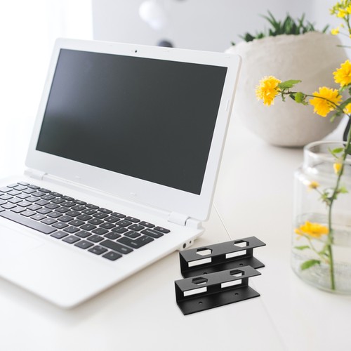 Metal Pallet Bracket Stand for Laptop under Desk Mount Clamp-on Shelving Unit - 第 3/12 張圖片