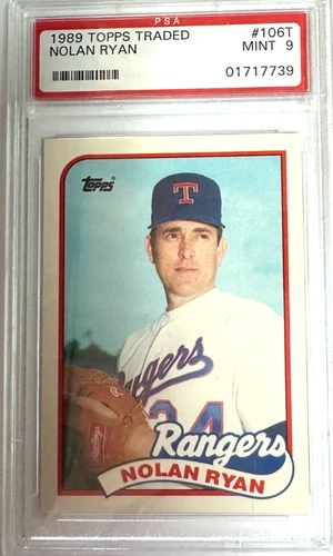 1989 Topps Traded - Nolan Ryan #106T PSA MINT 9