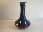 VTG Royal Haeger Blue Dripping Over Maroon Red Art Pottery Vase